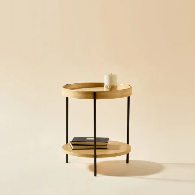 StayPlay Runaway Ronde Salontafel 44×44×48cm – Metaal