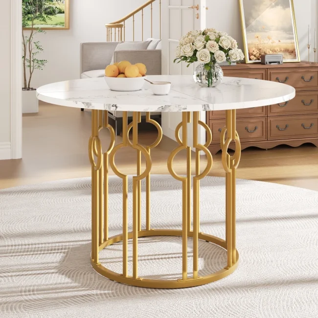 StayPlay Runaway Ronde Eettafel 100x100x76cm – MDF met geschikt voor 4 personen