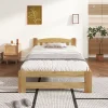 StayPlay Runaway Eenpersoonsbed – Massief Hout Naturel met lattenbodem