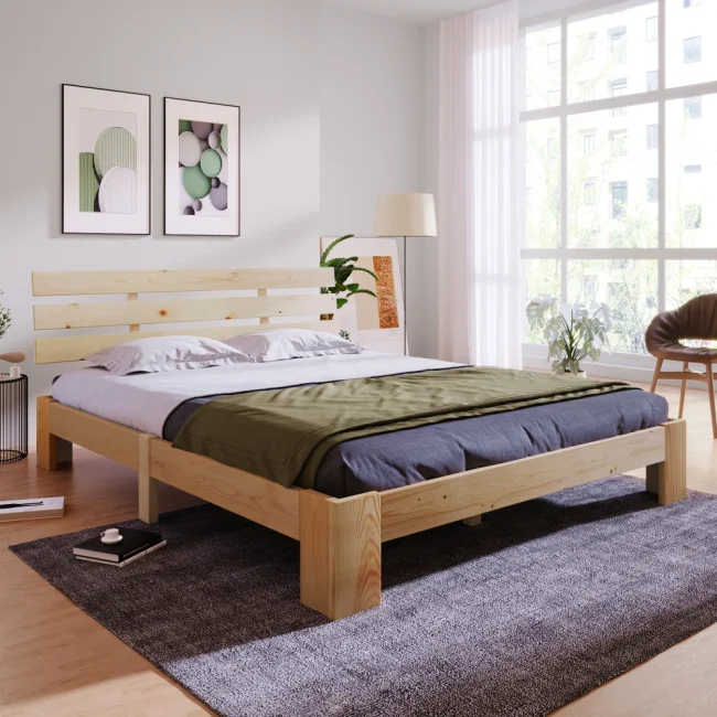 StayPlay Runaway Tweepersoonsbed 200x140cm – Massief Hout