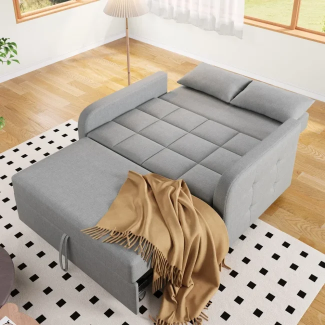StayPlay Runaway Slaapbank 2-zits 180x127cm – Grijs met verstelbare rugleuning
