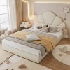 StayPlay Runaway Tweepersoonsbed 140x200cm – Fluweel Beige