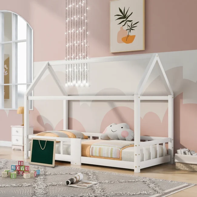 StayPlay Runaway Kinderbed 90x200cm – Hout met roosterdesign