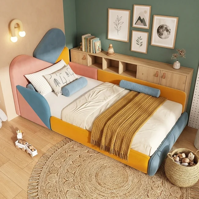 StayPlay Runaway Kinderbed 90x200cm, meerkleurig