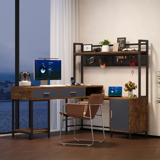 StayPlay Runaway Bureau 140x140x135cm – Hout Zwart met laden