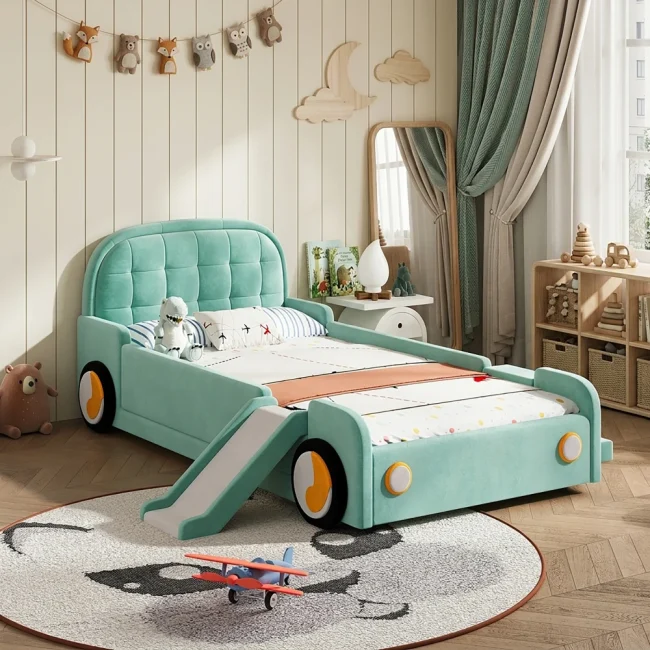 StayPlay Runaway Kinderbed – Blauw met veilige trap