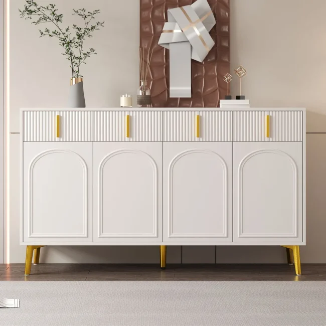 StayPlay Runaway Dressoir – Goud met 4 laden en 4 deuren