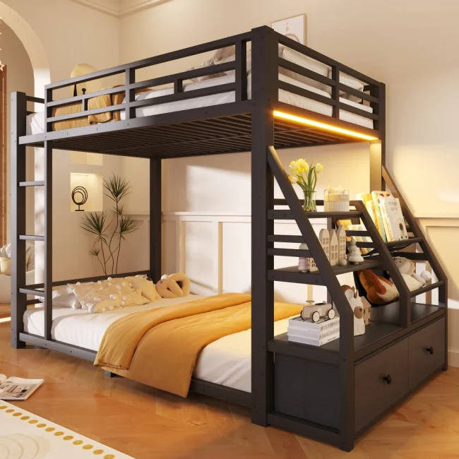 StayPlay Runaway Bedframe 90x200cm – Metaal met LED-verlichting