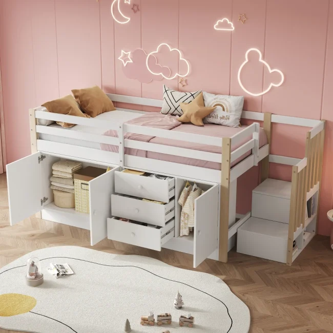StayPlay Runaway Kinderbed met veilige trap