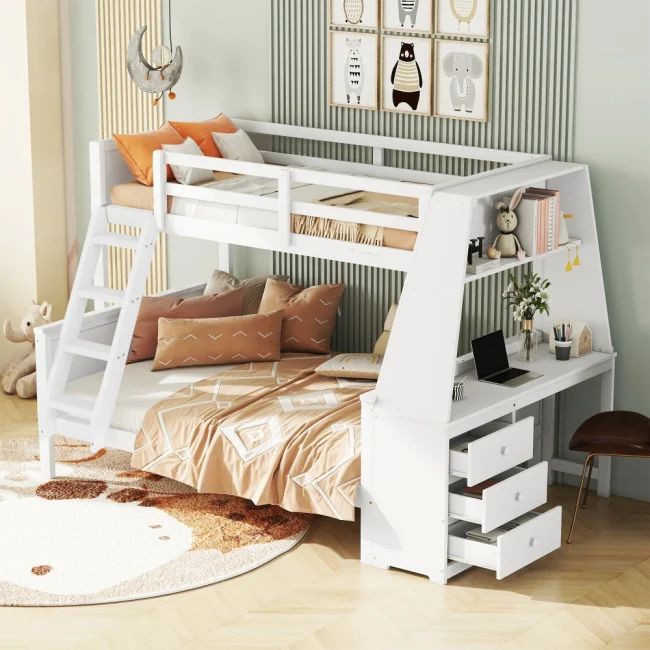 StayPlay Runaway Babybedje – Wit met opbergruimte
