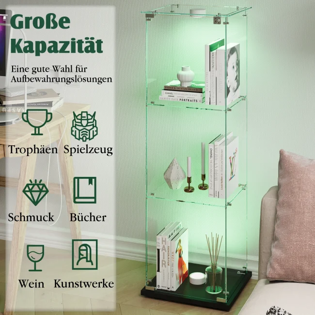 StayPlay Runaway Vitrinekast met LED-verlichting – Serie 6