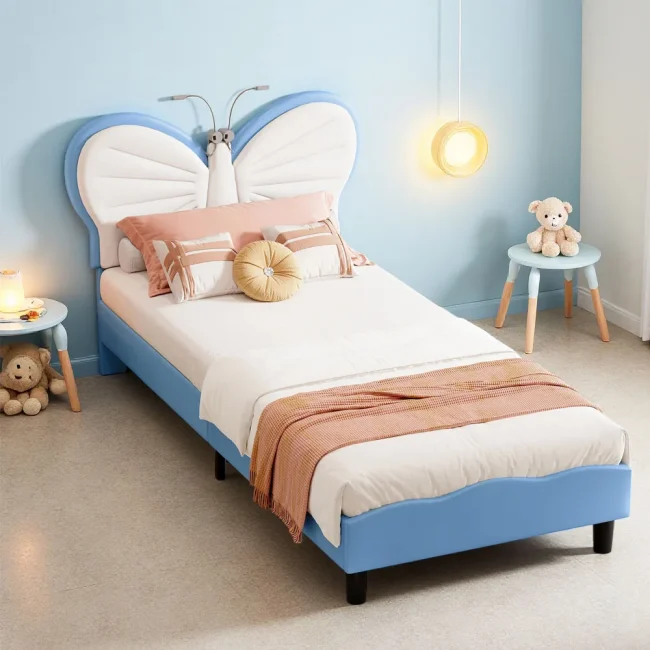 StayPlay Runaway Kinderbed 90x190cm – PU-leer met verstelbare hoogte