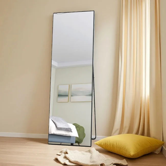 StayPlay Runaway Staande Spiegel 165x60cm – Metaal Zwart
