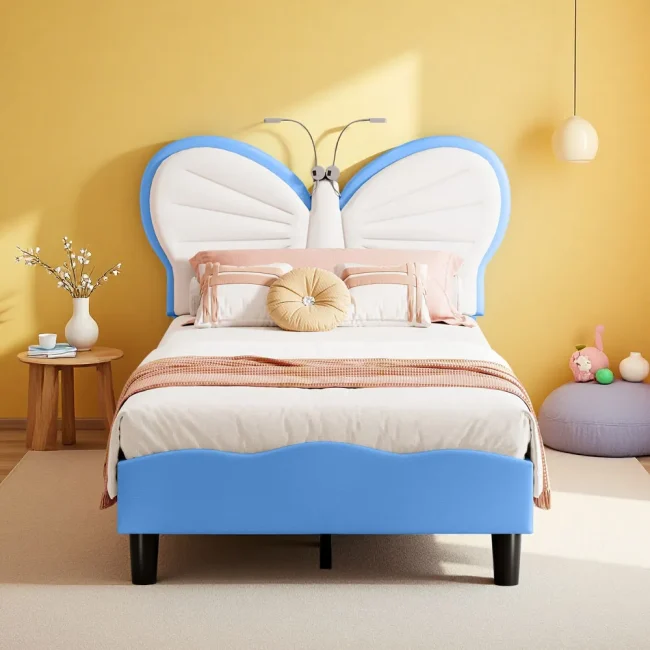 StayPlay Runaway Kinderbed 90x190cm – PU-leer Wit – Serie 1