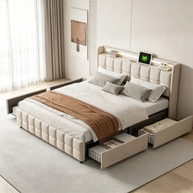 StayPlay Runaway Kinderbed 160x200cm – Wit – Serie 1