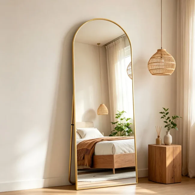 StayPlay Runaway Staande Spiegel 162x53cm – Glas Zwart – Serie 3