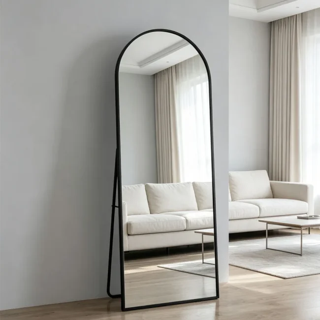 StayPlay Runaway Staande Spiegel 162x53cm – Glas Zwart – Serie 1