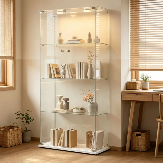 StayPlay Runaway Vitrinekast – Glas Wit – Serie 2