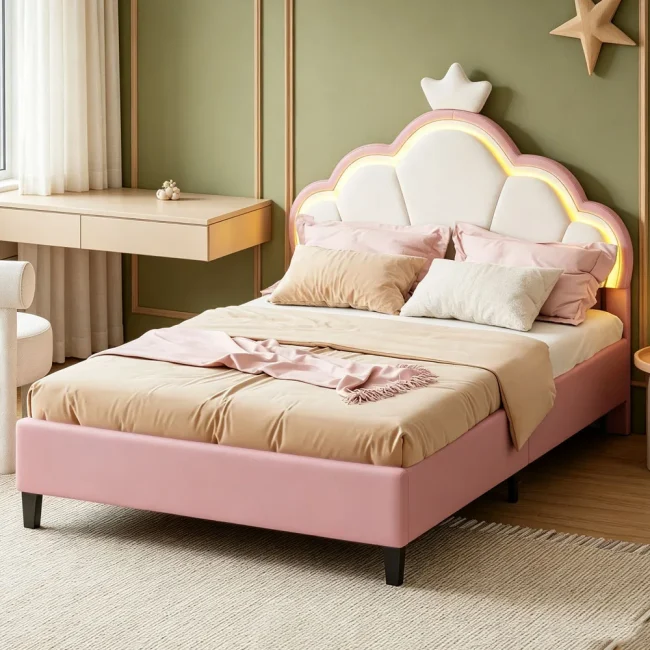 StayPlay Runaway Kinderbed 90x200cm – Wit – Serie 8
