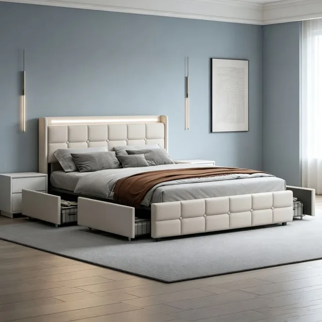 StayPlay Runaway Bed 140x200cm – Wit – Serie 7