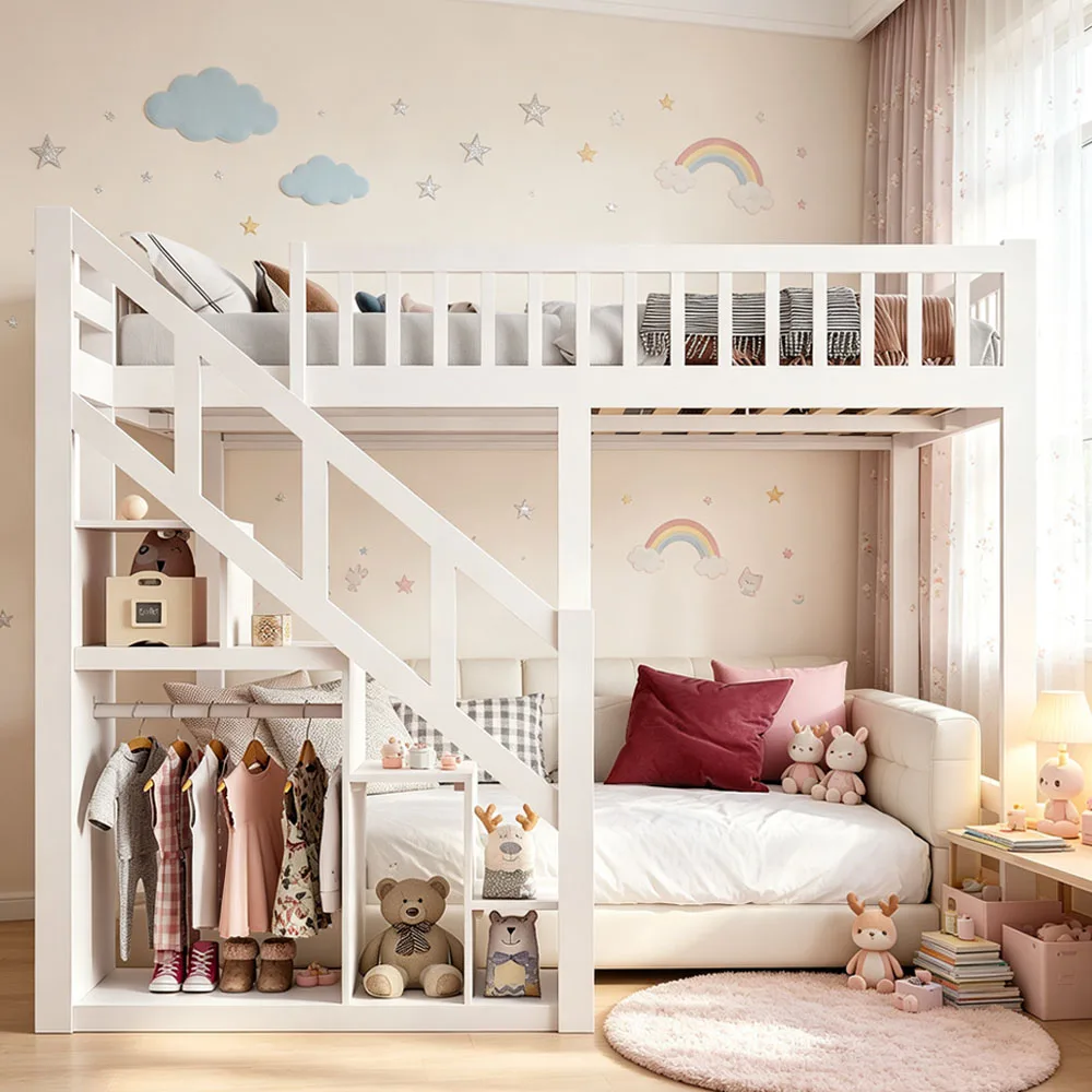 StayPlay Runaway Bed 140x200cm – Wit – Natuurlijk