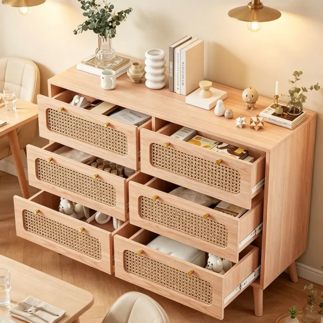 StayPlay Runaway Sideboard – Rotan Wit
