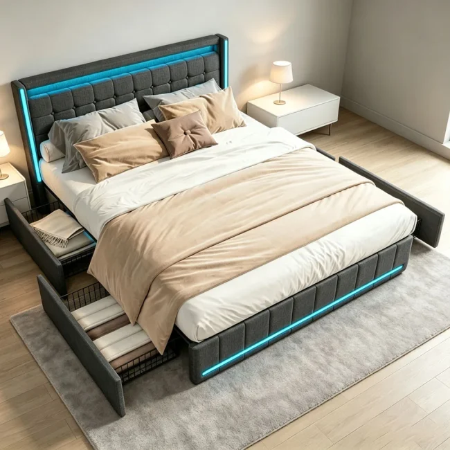 StayPlay Runaway Bed 160x200cm – Wit – Serie 9