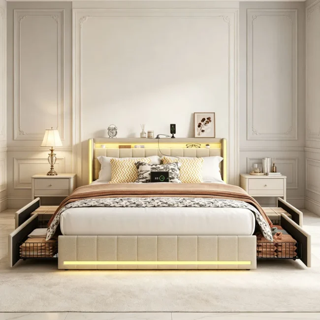 StayPlay Runaway Bed 160x200cm – Wit – Serie 10