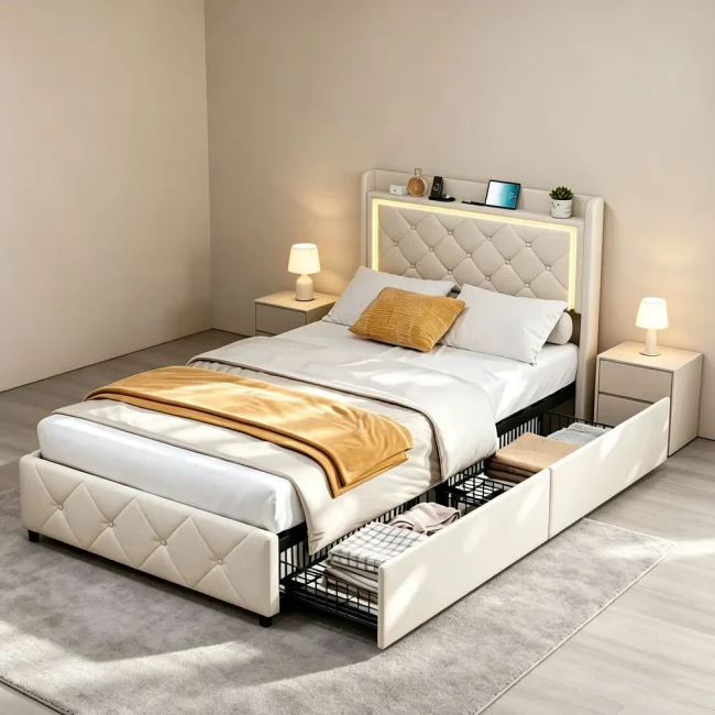 StayPlay Runaway Kinderbed 90x200cm – Wit – Serie 19