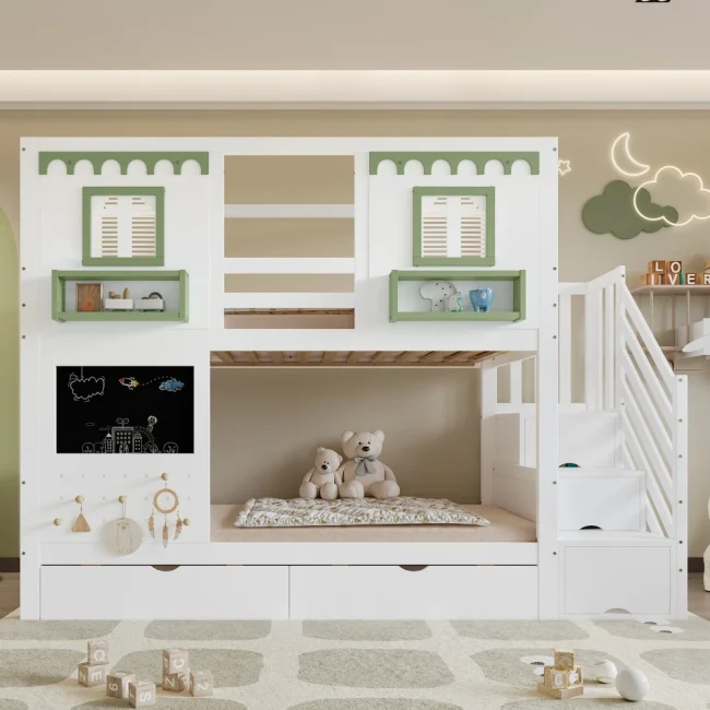 StayPlay Runaway Babybedje 90x200cm – MDF met opbergruimte