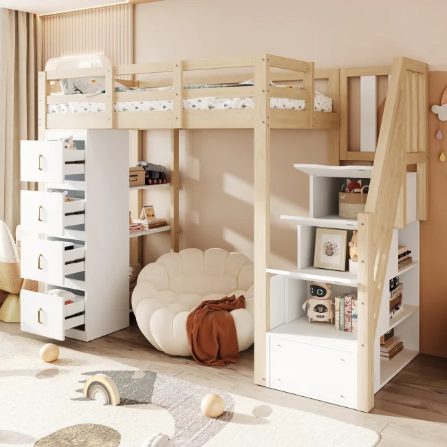 StayPlay Runaway Hoogslaper 90x200cm met opbergruimte
