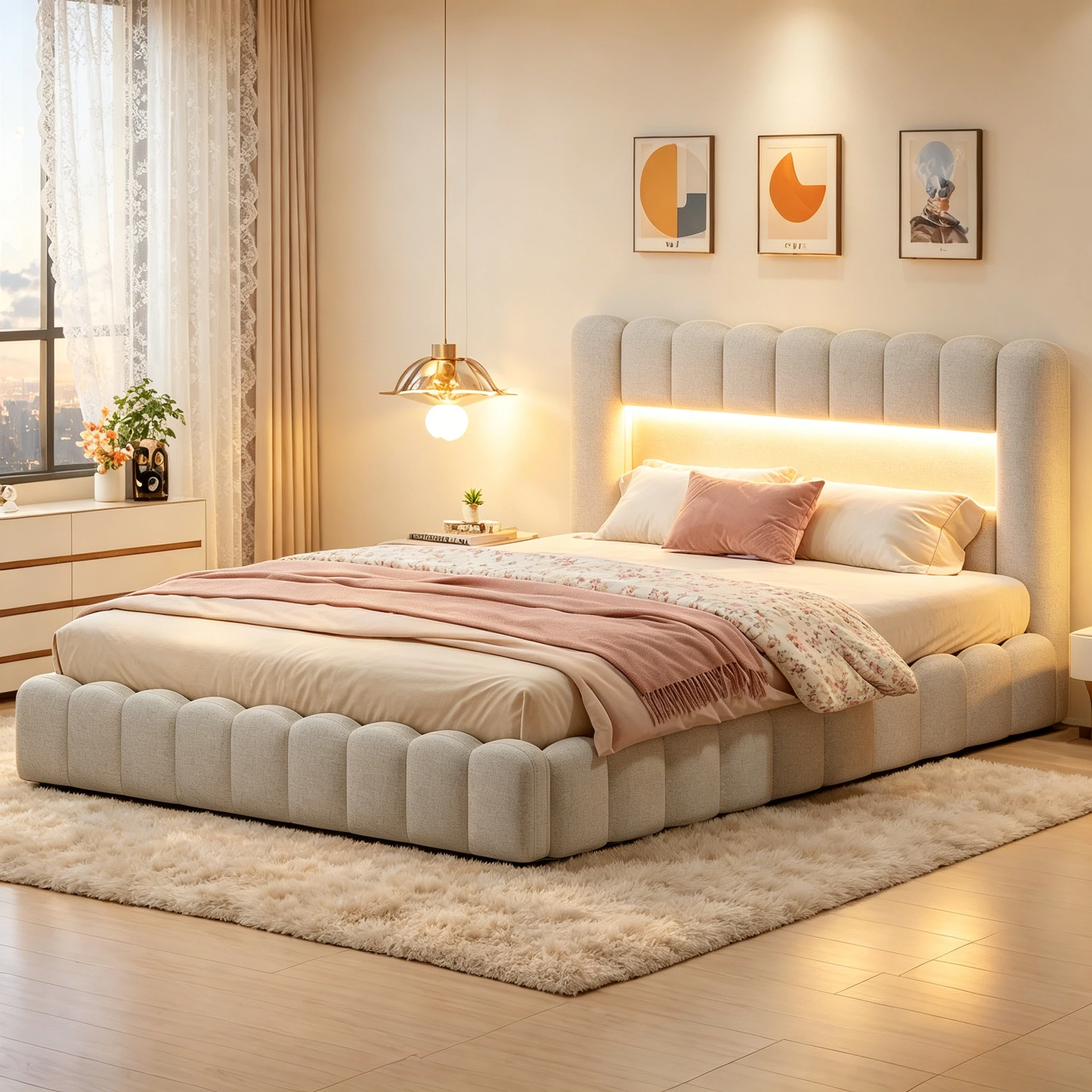 StayPlay Runaway Kinderbed met LED-verlichting, USB-oplaadpoort en boomhutdesign