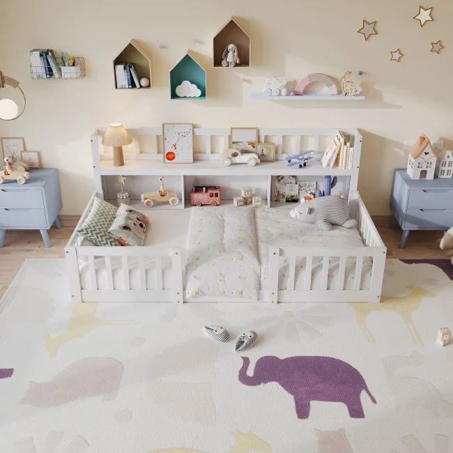 StayPlay Runaway Kinderbed 90/140x200cm met lattenbodem, vloerbed