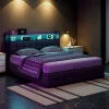 StayPlay Runaway Tweepersoonsbed 160/140x200cm met LED-verlichting, opbergruimte en ingebouwde stopcontacten