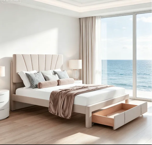 StayPlay Runaway Tweepersoonsbed 140x200cm – Fluweel met lattenbodem
