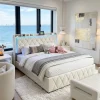 StayPlay Runaway Tweepersoonsbed 140x200cm – Fluweel Beige met hydraulisch opbergsysteem, opbergruimte en lattenbodem