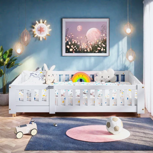 StayPlay Runaway Kinderbed – Massief Hout met lattenbodem