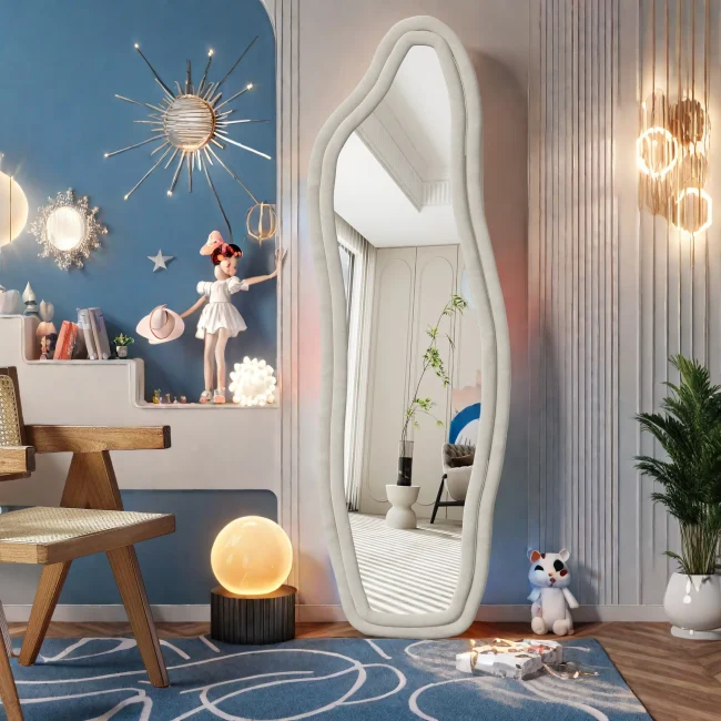 StayPlay Runaway Staande Spiegel – Glas met LED-verlichting