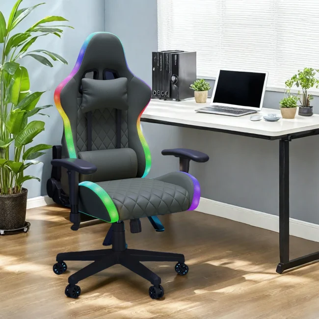 StayPlay Runaway Gamingstoel met massagefunctie, verstelbare rugleuning en lendensteun – Serie 2