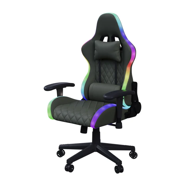 StayPlay Runaway Gamingstoel met massagefunctie, verstelbare rugleuning en los kussen inbegrepen