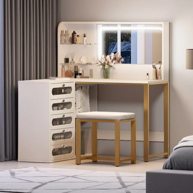 StayPlay Runaway Kaptafel/Bureau – Metaal met LED-verlichting en laden