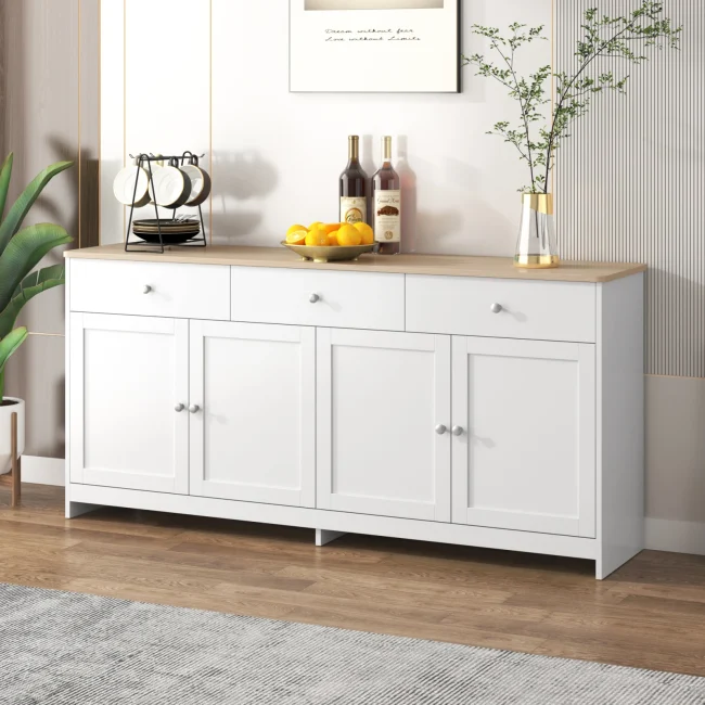 StayPlay Runaway Buffetkast 37x160x75cm met 3 laden en 4 deuren