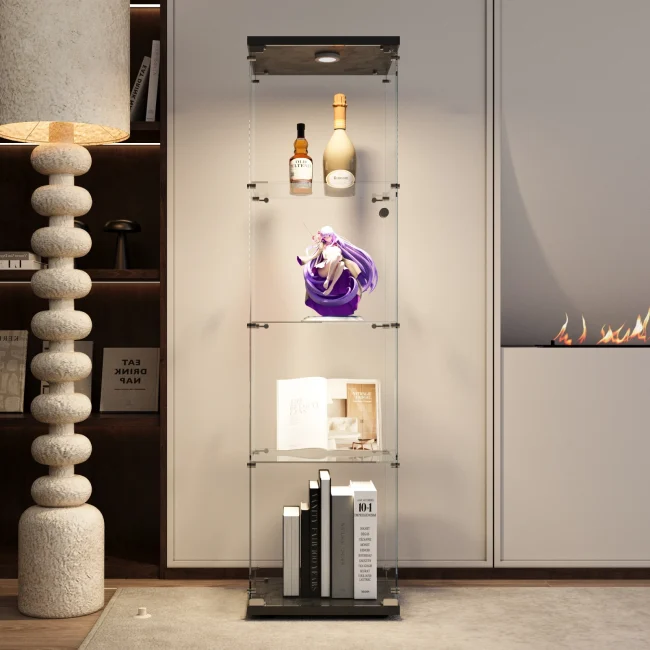 StayPlay Runaway Vitrinekast – Glas met LED-verlichting en anti-kantelmechanisme