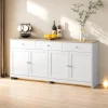 StayPlay Runaway Buffetkast 160x37x75cm met 3 laden, 4 deuren en verstelbare planken – Serie 2