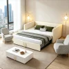 StayPlay Runaway Tweepersoonsbed 90/180x200cm – Fluweel met lattenbodem
