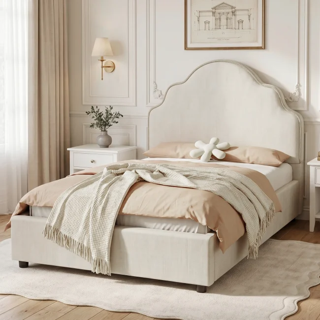 StayPlay Runaway Kinderbed 90x200cm – Linnen Beige