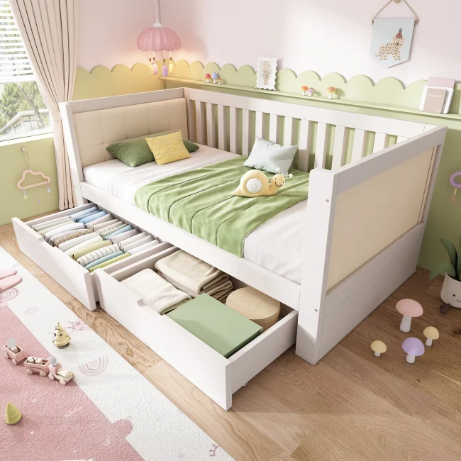 StayPlay Runaway Dagbed 90x200cm – Hout Wit