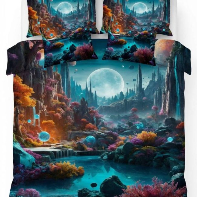 StayPlay Runaway 🌙 Celestial Bloom™✨ Dekbedovertrek – Incl. Kussenslopen