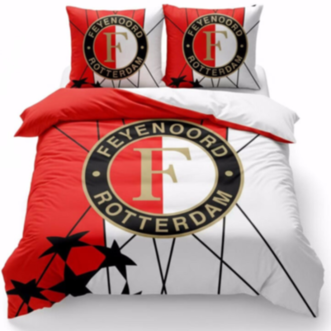 StayPlay Runaway Feyenoord Dekbedovertrek met Kussensloop – Voetbal Beddengoed