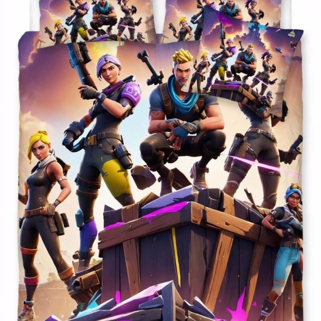 StayPlay Runaway Fortnite Collectie Dekbedovertrek – Inclusief Kussensloop